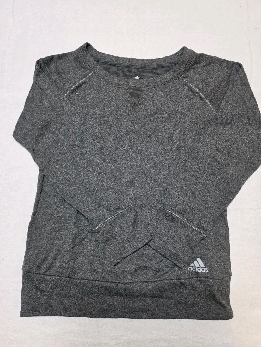 Adidas Grey Xs Long Sleeve Sweater Womens